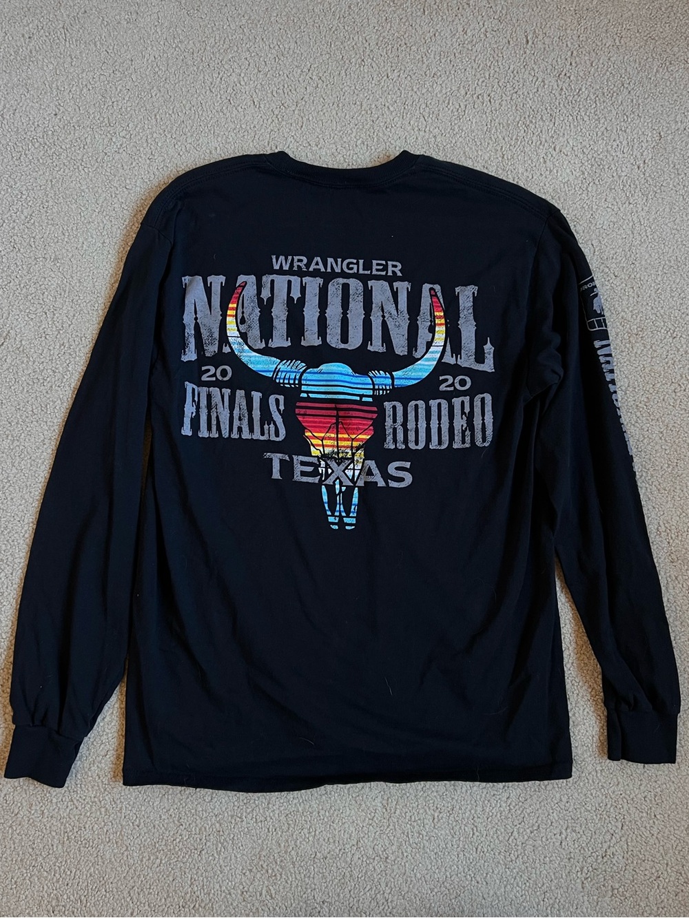Black Long-Sleeve National Finals Rodeo Graphic Tee